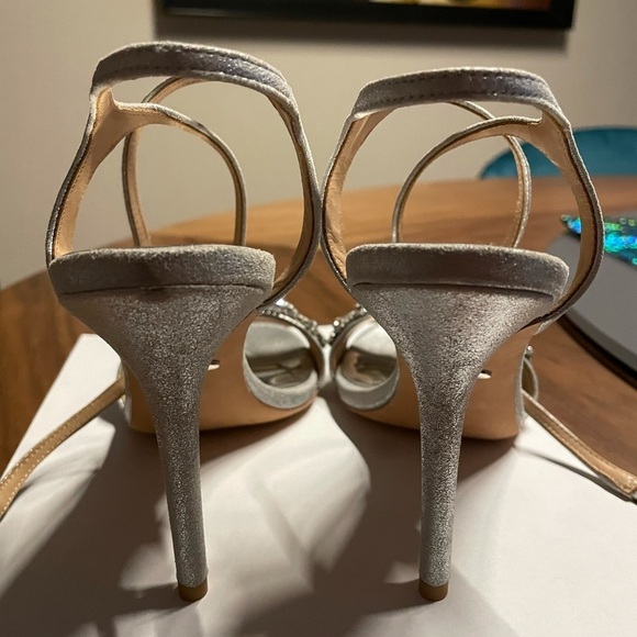 Badgley Mischka Hailey Embellished Strappy Sandals - Picture 2 of 13